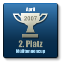 2. Platz Mülltonnencup 2007 April